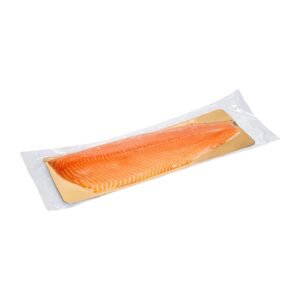 Atlantic salmon fillet golden tray