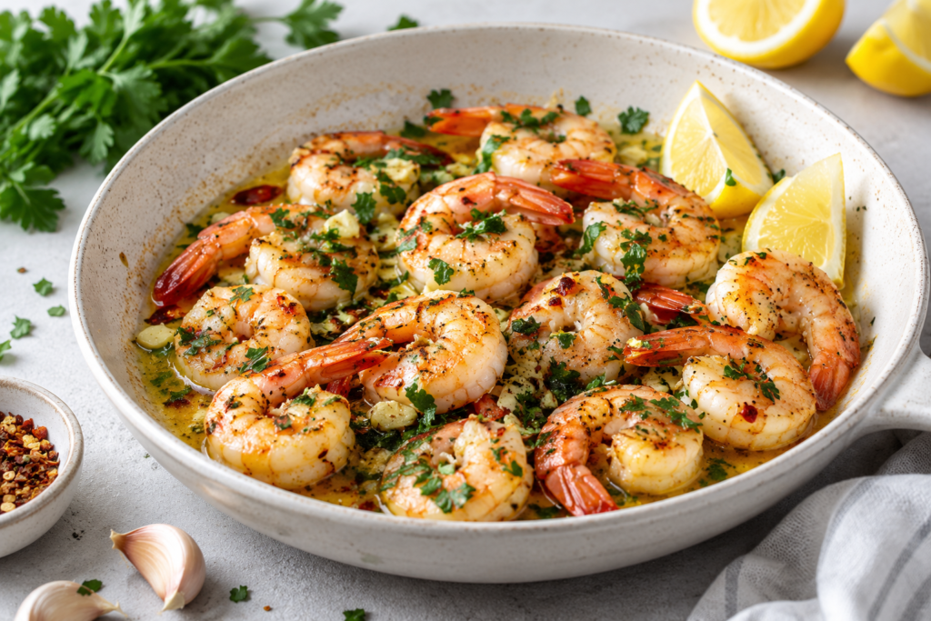 Garlic Butter Shrimp with Fresh Parsley